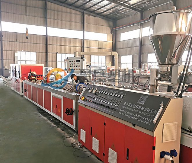 Solid WPC door frame profile extrusion line